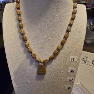 Jasper Necklace with matching Earrings